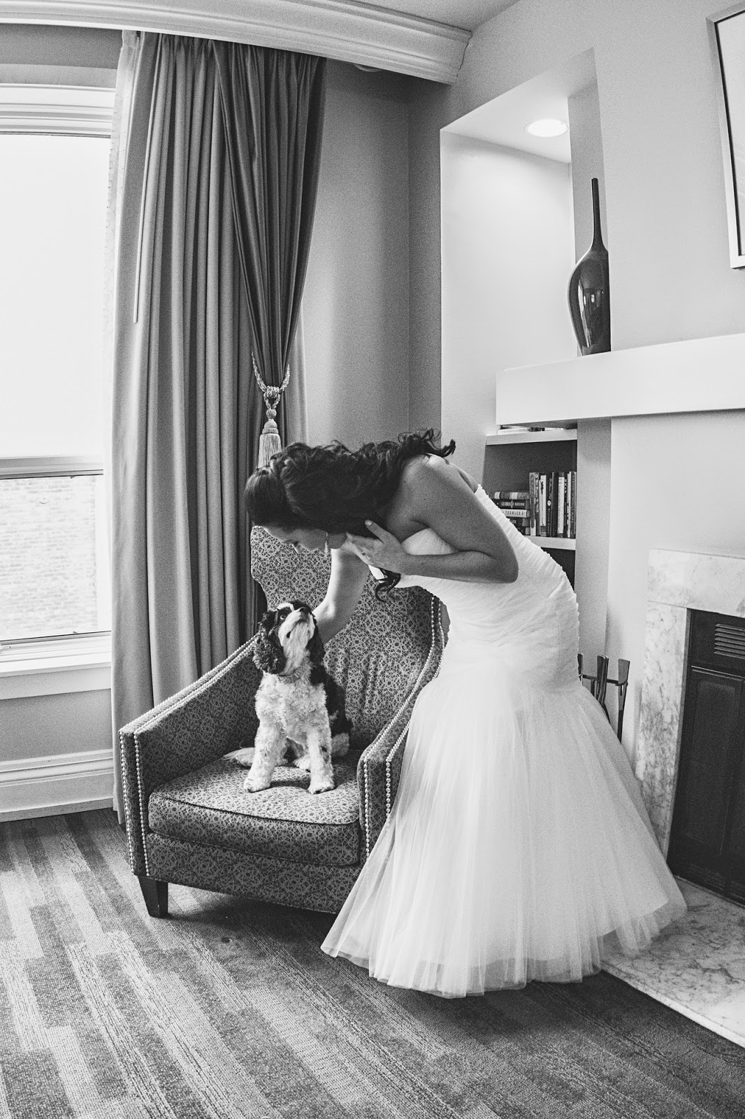 Getting ready wedding photos with puppy - cultivatedrambler.com