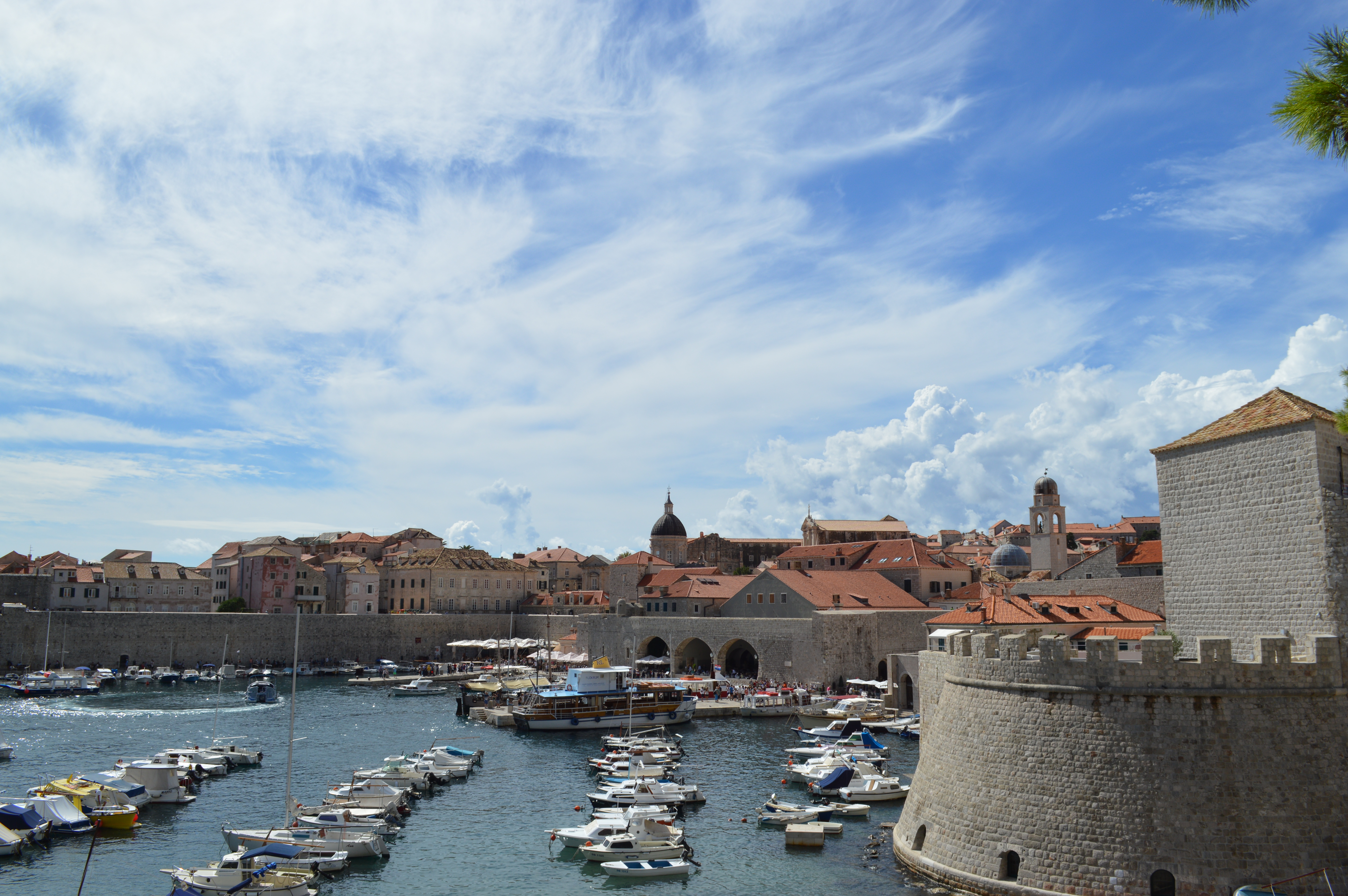 Bustling Dubrovnik harbor, Croatia - cultivatedrambler.com